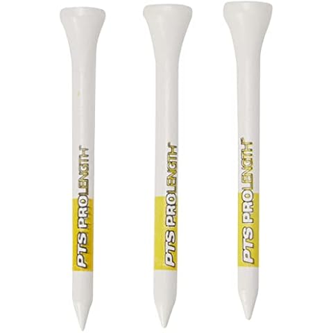 PTS Unisex Golf Wooden Tees 2 3 4 bag of 100 Tees, 100, Tees UK Cover