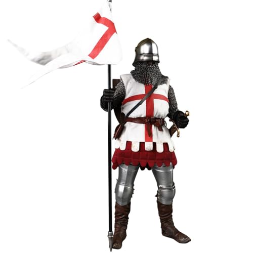 HiPlay COOMODEL 1/6 Serie Imperio Armadura de Metal Caballero Británico/Caballero Feudal Figuras de Acción