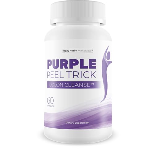 Purple Peel Trick Colon Cleanse - Our Best Gut Cleansing Colon Cleanse Supplement - Flush Out Waste & Toxins to Reduce Gut Bloat - Purple Peel Exploit for Intestinal Health & Colon Cleansing