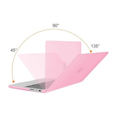 Image of MOSISO Compatible with MacBook Pro 14 inch Case 2025 2024 2023 2022 2021 M5 M4 M3 M2 M1 A3434 A3112 A3185 A3401 A2918 A2992 A2779 A2442, Hard Shell&Keyboard Cover&Screen Film&Pouch,Pink