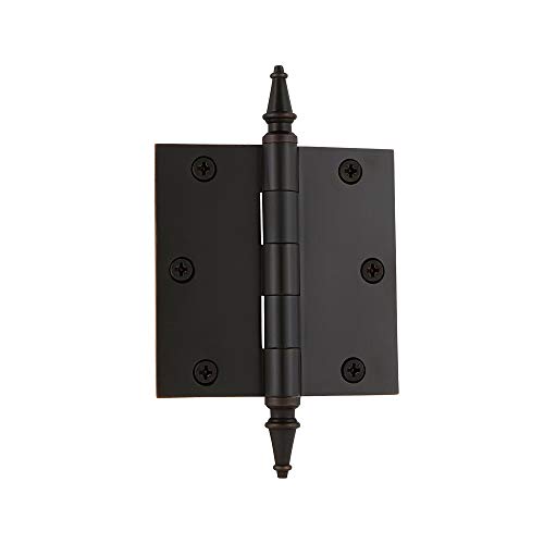 Image of Nostalgic Warehouse Steeple Tip Residential Door Hinge with Square Corners