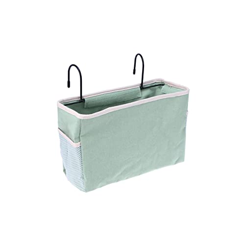 Happyyami 1pc Felt Fabric Storage Bag Lake Blue Hanging Organizer for Bed Rails Dorm Car and More Mesh Holder for Easy Attachment and