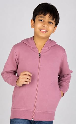 Image of ADBUCKS Unisex Fleece Cotton Zipper Sweatshirt with Hoodies for Boys and Girls