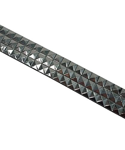 Lowlife Vegan Triple S Clouté Simili Cuir Ceinture En Noir Et Argent - Noir Et Argent