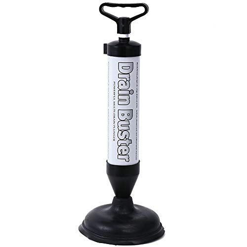Suction Power Drain Buster Unblocker Plunger | Toilet Sink Shower Pipe Clog Sucker