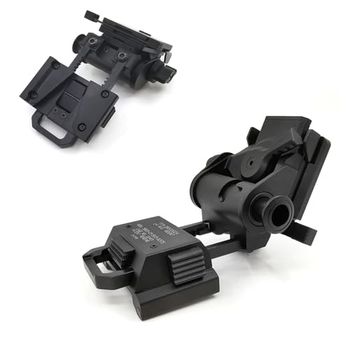PVS15 PVS18 GPNVG18 Night Vision Goggles Mount?Adjustable Tactical Helmet Mount?for L4G24 NVG Metal Helmet Mount?CNC Aluminum (BK)