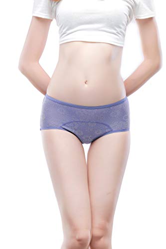 Image of YOYI FASHION Women Menstrual Period Briefs Jacquard Easy Clean Panties US Size XXS-5XL /12