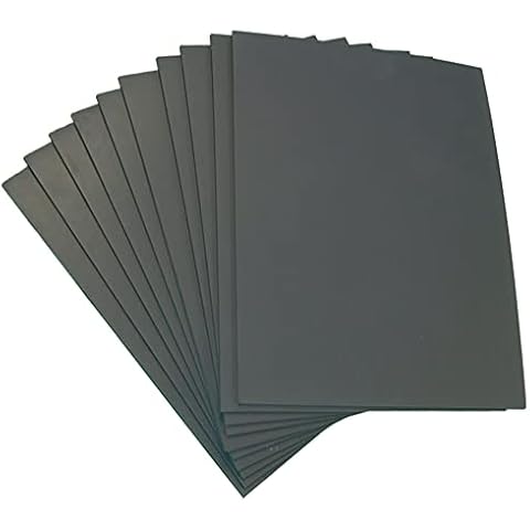 100 x 150mm Double Sided Soft Lino Polymer Blocks Pack of 10 - 3.2mm Thick Super Soft Printing Sheets for Carving Art and Craft - by Essential Arts Cover