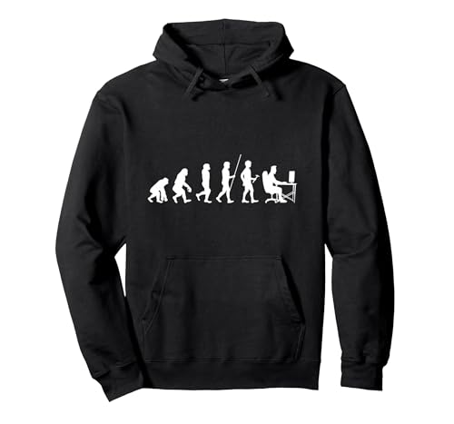 Programmierung Codierung Entwicklung Geschenke - Lustiger Programmierer Coder App Webentwickler Evolution Pullover Hoodie, Unisex für Erwachsene, Schwarz, L
