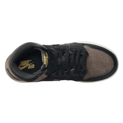 Jordan Boy's Air 1 Retro HI OG (Big Kid) Black/Metallic Gold/Palomino/Sail 5 Big Kid M4