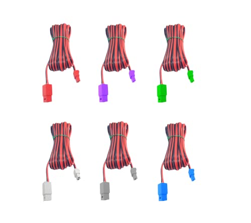 6X Extender Speaker Cables Sound Wire Cords Red Black Compatible with Sony Home Cinema Theater System