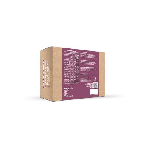 Image of Nourish Organics Fig Amaranth Cookies, 110g | Figs & Crunchy Nuts | Gluten-Free | No Refined Sugar | High Fibre | Clean Label | Healthy Snack | Single Pack