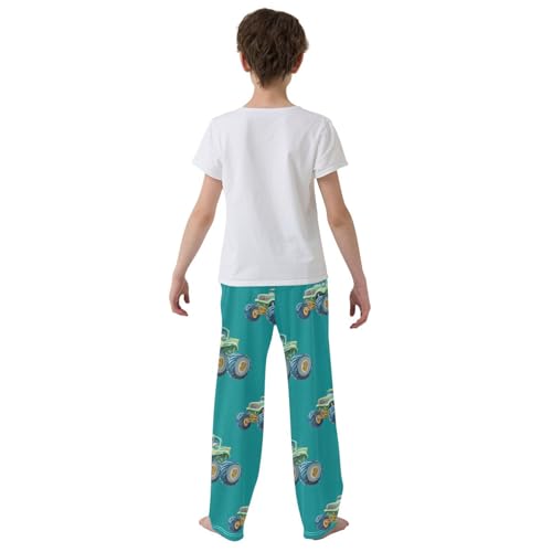 Pajama Bottoms, Pajamas Pant Monster Trucks Lounge Wear Casual Cartoon Cars Sleep Long Pants Soft Pjs Sleepwear3
