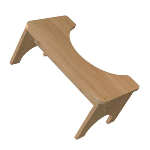 BESPORTBLE Bathroom Toilet Stool Boys and Girls Size Thick Wooden Construction Anti-Slip Longevity Comfortable Footrest