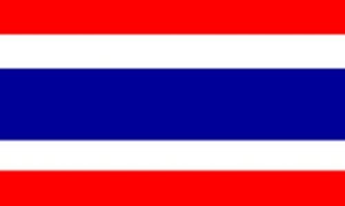 Flagtex Thailand Large Flag 8ft x 5ft Premium Thai National Flag Red White Blue Five Stripes Fade Resistant Polyester Double Stitched Reinforced 240cm x 150cm Outdoor Banner Display