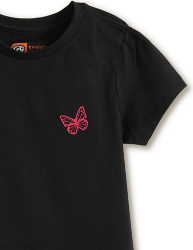 Image of Amazon Brand - Symbol Girls 100% Cotton Solid Half Sleeves T-Shirt | Regular Fit | Age 2-14 Years (Pack of 2)