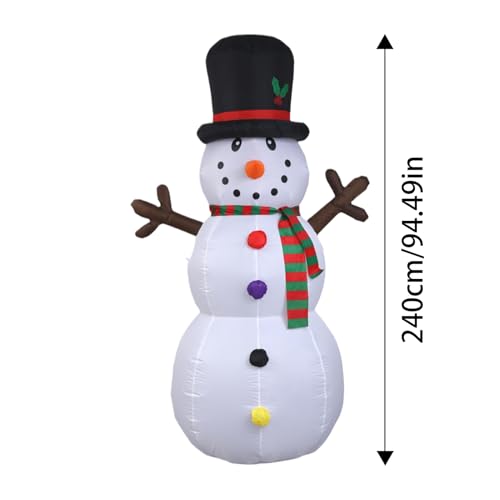Décorations de Noël gonflables grand format avec lumière et accessoires inclus - 6