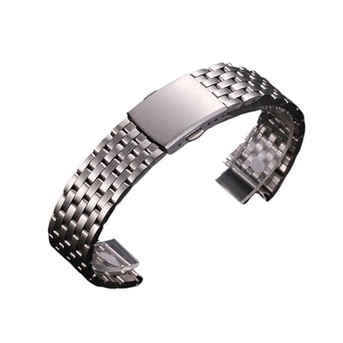 Bracelet de montre en acier inoxydable pour femme avec boucle déployante yyingyingjia 18-22mm