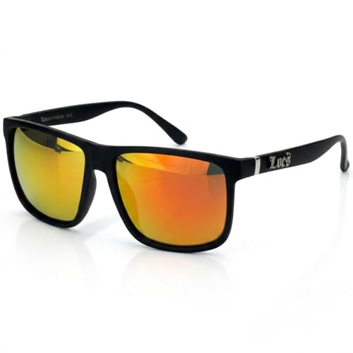 Image of Locs Men's Gangster Oversized Rectangular Horn Rim Sunglasses - 91055 & 91295 Series