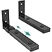 WALI Center Channel Speaker Wall Mount, Universal Soundbar Wall Mount Brackets Hold up to 13.6 kg (30 lbs), Arms Extend Adjustment from 178 to 292 mm (7 to 11.5 inch), Black (SLK201)