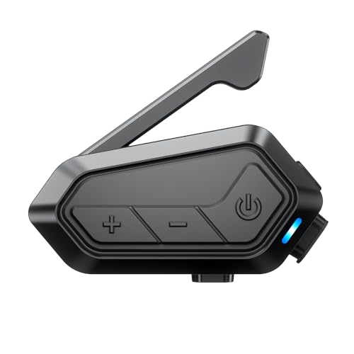 Image of EDYELL V1 Motorcycle Bluetooth Headset,24 Riders 2Km Helmet Communication System with Music Sharing,IPX6 Waterproof Motorcycle Helmet Speaker,Noise Cancellation,2 Type Mics,Compatible with All Helmets