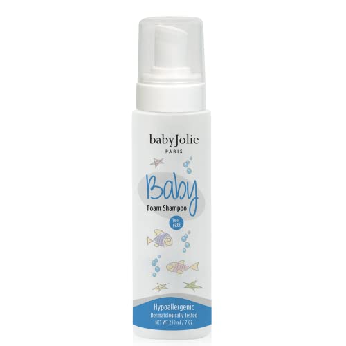 Baby Jolie Baby Shampoo Foam Paris, With tear-free formula. Cradle Cap Shampoo for Babies Gentle and Safe for Newborns and Toddlers | 7oz (210ml)