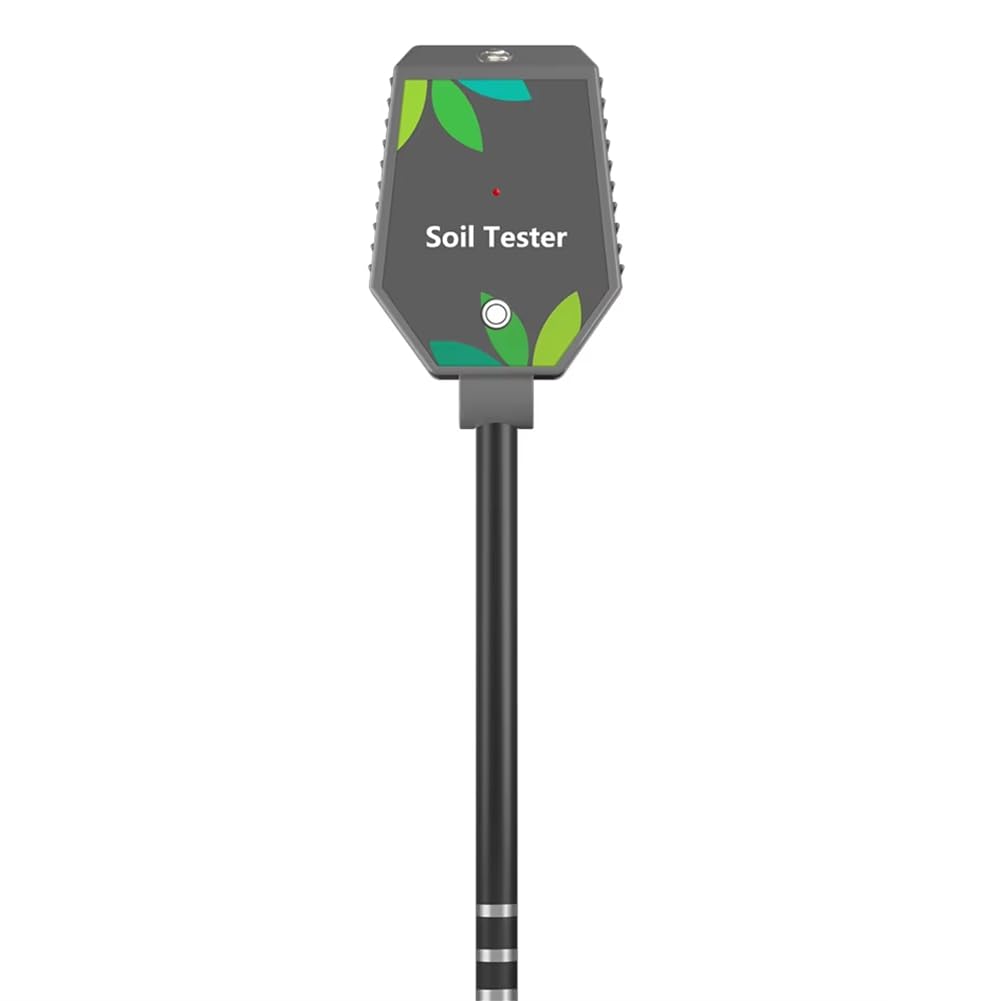 Vjsujehgy Professional Soil PH Meter 8 in One Soil PH EC Fertility Salt Tester Soil PH Meter