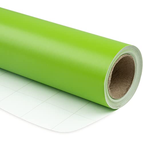 RUSPEPA Lime Green Wrapping Paper Solid Color for Christmas Wedding Birthday Shower Congrats and Holiday - 30 inches x 32.8 feet