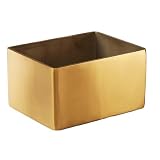 American Metalcraft GSPH4 Rectangular Gold Sugar Packet Holder, Satin Finish, 2-3/4 inches L Square