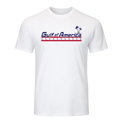 Trump Gulf of America T-Shirt - White - XXL - 100% Contton - Unisex - Short Sleeve T-Shirt