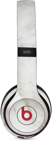 Skinit Decal Audio Skin Compatible with Beats Solo 3 Wireless - White Marble Design