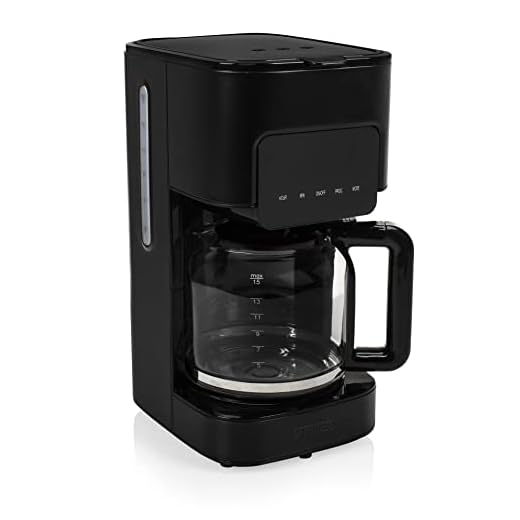 Princess 246014 Cafetera, Jarra de Cristal de 1.5 L para 15 tazas, sistema antigoteo, apagado automático, 900 W, Edición Especial Acero Negro
