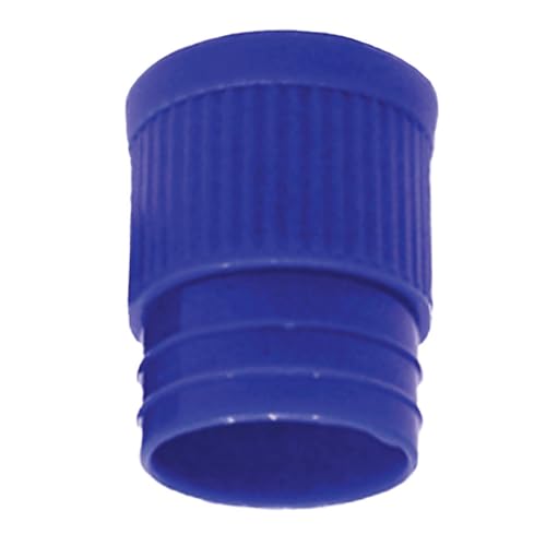 Test Tube Cap, Hollow Bottom Type, 16mm, Red, Karter Scientific 93A24 (Pack 25)