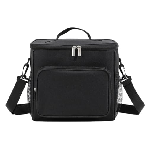 Bolsa Térmica Lancheira Cerveja Marmita Alimentos Trabalho Masculina Feminina Grande (Bolsa Preta)