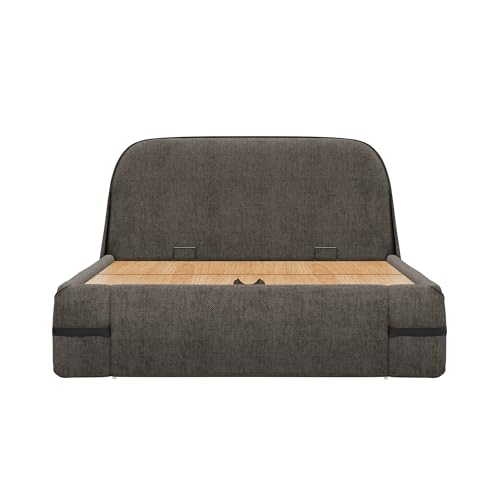 Image of Wakefit Hibernis Queen Size Hydraulic Storage Upholstered Bed