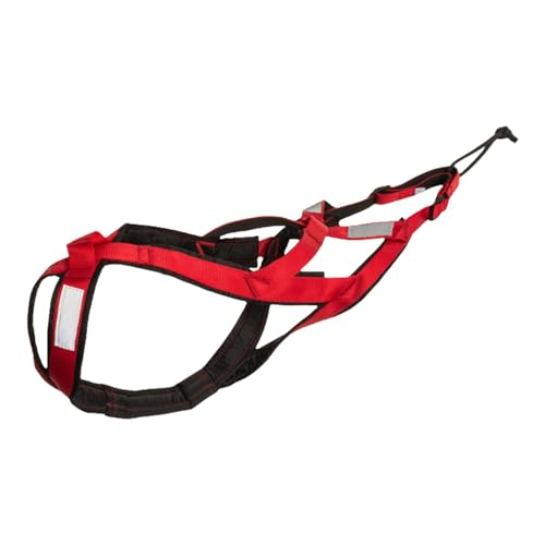 Arnés para perros de trineo, arnés para perros de mushing, trineo tirado por perros, arnés profesional con correa reflectante, para perros grandes, canicross, skijörin