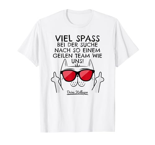 Nuevo trabajo de sustitución de trabajo, colega despedida, compañero de trabajo, gato Camiseta