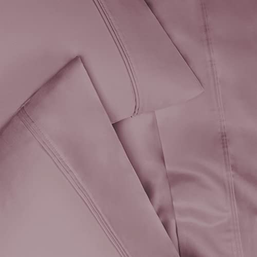 Superior 1200-Thread Count Egyptian Cotton Solid Pillowcase Set, Zephyr, Standard