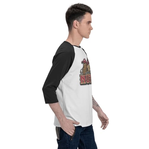 Modesto Nuts Men'S Raglan Sleeves Baseball T-Shirts4