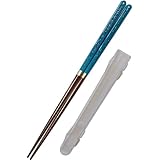 【誕生月で選べるお弁当用 箸 セット ランチmoon】 お箸 23cm 箸入れ セット 食洗器対応 【細くて使いやすい滑らない箸】 弁当 おしゃれ (9月ｻﾌｧｲｱ ｾｯﾄ)