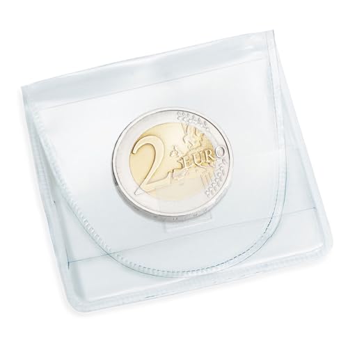 Monederos de papel para proteger monedas grandes de 46 mm Leuchtturm contra el desgaste y polvo
