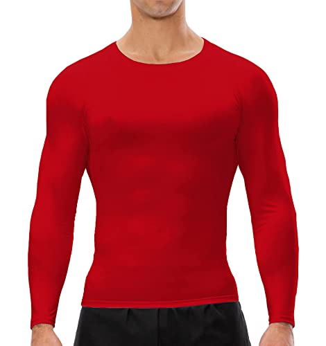 Men's Compression Shirts Long Sleeve Athletic T Shirt Workout Cool Dry Running Tops Sports Gym Undershirt Base Layer Top2