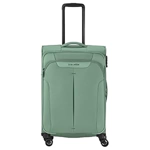 Travelite Croatia Trolley met 4 wielen, maat M 67 cm, munt, Eén maat