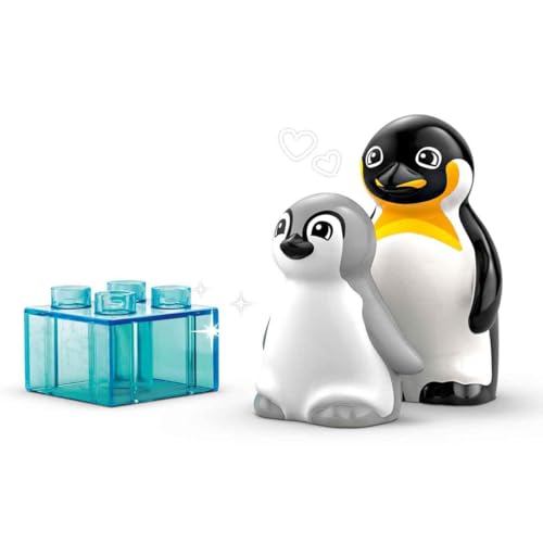 LEGO DUPLO Town Wild Animal Families: Penguins & Lions Imagination Toy 10442 Building Blocks Toys for 2+ Gift for Boys and Girls