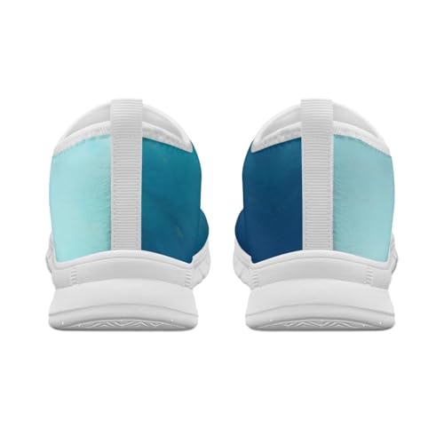 Image of Floral Sneakers for Women Colorful Art Shoes for Women Slip On Casual Work Shoes