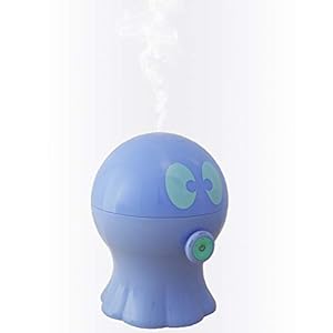 MARLIN, Diffusore Di Aromi Ed Oli Essenziali Ad Ultrasuoni [300 Ml], Aromaterapia [Luce LED], Luce Notturna Per Bambini, Timer, Durata 6h, Autospegnimento, Camera Da Letto, , Azzurro