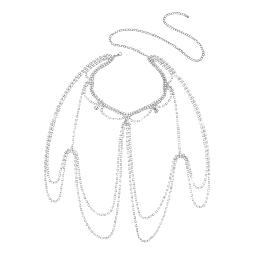 Rhinestones Tassels Body Chain For Women and Girls Stylish Shoulder Decoration
