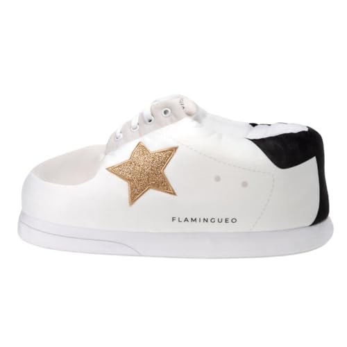 Flamingueo Zapatillas Casa - Pantuflas - Diseño Sneakers - Unisex - Slippers - 100% Poliéster Ultrasuave - Antideslizantes - Talla Única