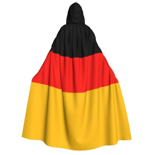 Cape avec drapeau Allemagne à capuche de 190cm pour costume de cosplay