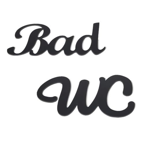 Wc Schild 2 Stück Wc Schild Selbstklebend Toilettenschild Gäste Wc Schild Türschild Wc Toiletten Aufkleber WC Türschild Selbstklebend 15 * 10 Cm für Toilettendekoration Innen und Außen (Schwarz)